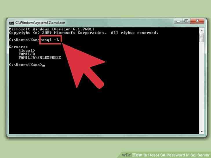 Image intitulé de Réinitialisation de Mot de passe dans Sql Server Étape 1